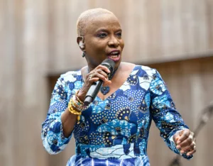 SAN FRANCISCO, CALIFORNIA - JULY 16: Angelique Kidjo performs at Stern Grove in Golden Gate Park on July 16, 2023 in San Francisco, California. (Photo by Steve Jennings/Getty Images)